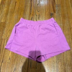 All in Motion Women's Athletic Shorts in Pink/Purple